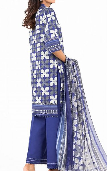 Alkaram Blueberry Lawn Suit | Pakistani Lawn Dress in USA- Image 2