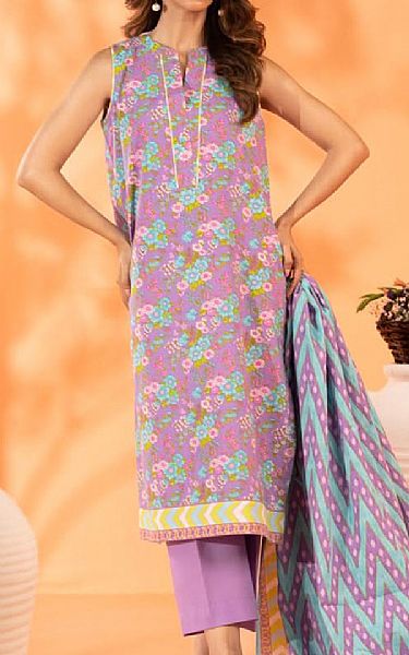 Alkaram Lilac Lawn Suit | Pakistani Lawn Dress in USA- Image 1