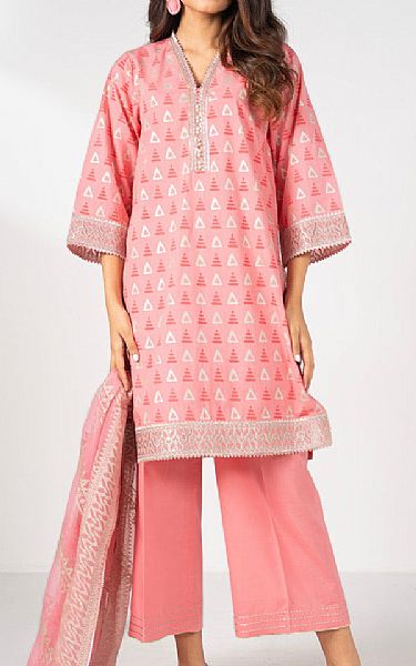 Alkaram Baby Pink Lawn Suit | Pakistani Lawn Dress in USA- Image 1