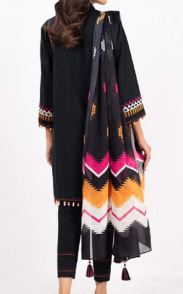 Alkaram Black Jacquard Suit | Pakistani Lawn Dress in USA- Image 2