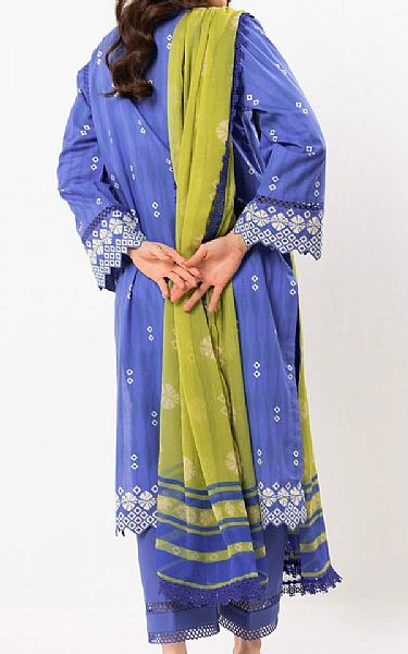 Alkaram Blueberry Lawn Suit | Pakistani Lawn Dress in USA- Image 2