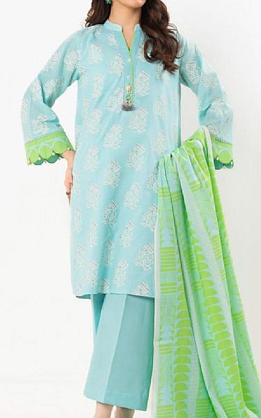 Alkaram Light Blue Lawn Suit | Pakistani Lawn Dress in USA- Image 1