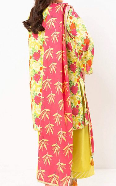 Alkaram Yellow Lawn Suit | Pakistani Lawn Dress in USA- Image 2