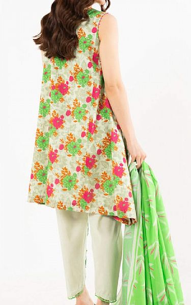 Alkaram Sage Green Lawn Suit | Pakistani Lawn Dress in USA- Image 2