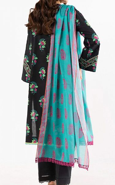 Alkaram Black Lawn Suit | Pakistani Lawn Dress in USA- Image 2