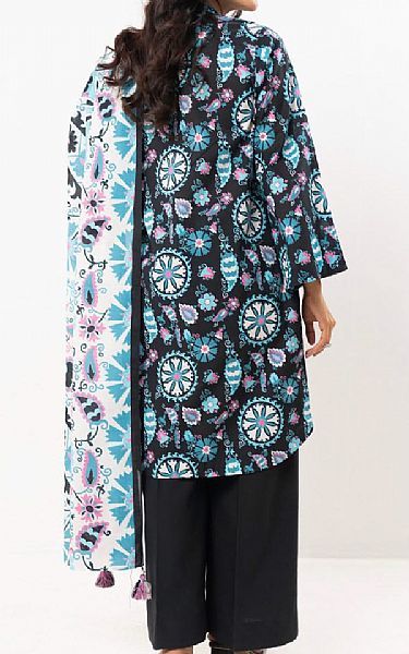 Alkaram Black Lawn Suit | Pakistani Lawn Dress in USA- Image 2