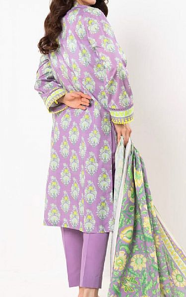 Alkaram Lilac Lawn Suit | Pakistani Lawn Dress in USA- Image 2