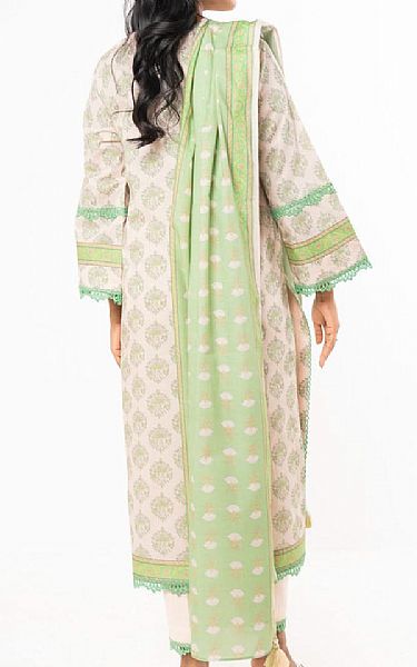 Alkaram Beige Lawn Suit | Pakistani Lawn Dress in USA- Image 2