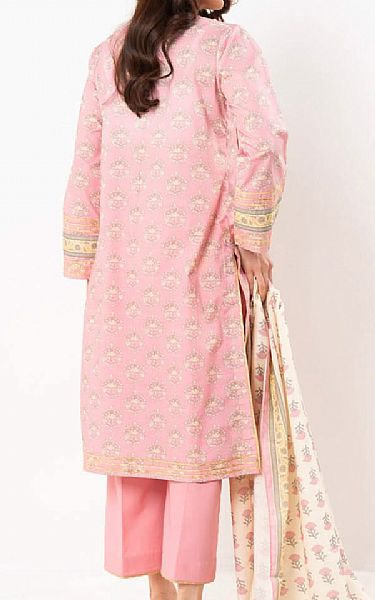 Alkaram Baby Pink Lawn Suit | Pakistani Lawn Dress in USA- Image 2