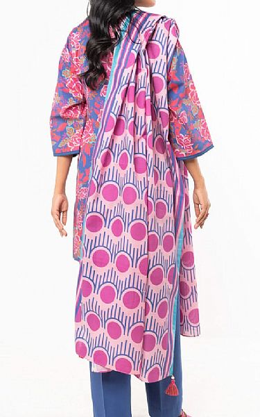 Alkaram Blue Lawn Suit | Pakistani Lawn Dress in USA- Image 2