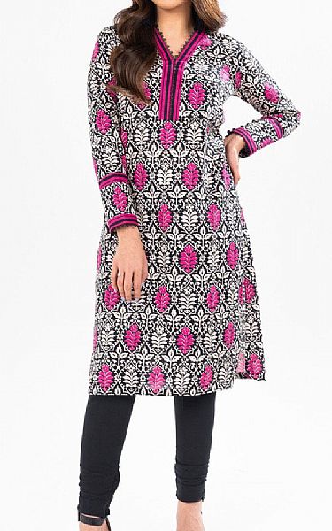 Alkaram Black Khaddar Kurti | Pakistani Winter Dresses in USA- Image 1