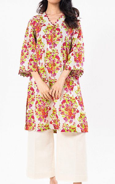 Alkaram Off White Khaddar Kurti | Pakistani Winter Dresses in USA- Image 1