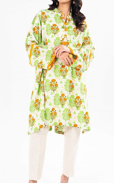 Alkaram Off White Khaddar Kurti | Pakistani Winter Dresses in USA- Image 1
