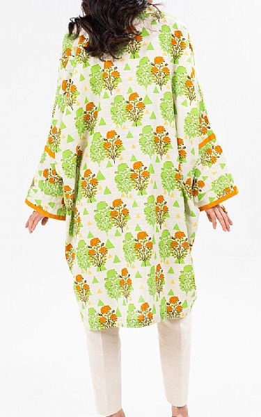 Alkaram Off White Khaddar Kurti | Pakistani Winter Dresses in USA- Image 2