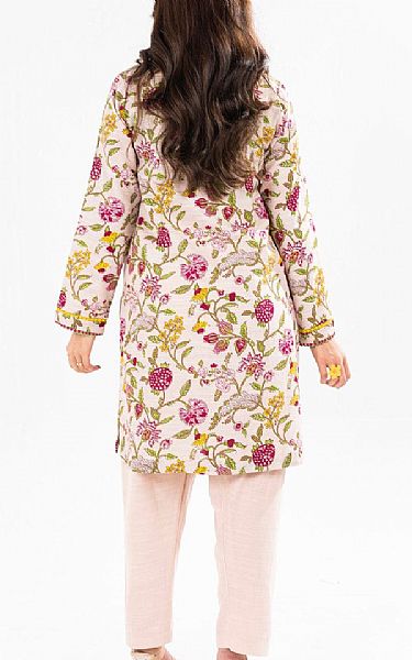 Alkaram Ivory Khaddar Kurti | Pakistani Winter Dresses in USA- Image 2