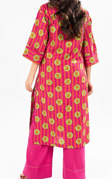 Alkaram Cerise Pink Khaddar Kurti | Pakistani Winter Dresses in USA- Image 2