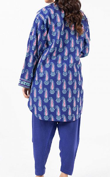 Alkaram Blueberry Khaddar Kurti | Pakistani Winter Dresses in USA- Image 2