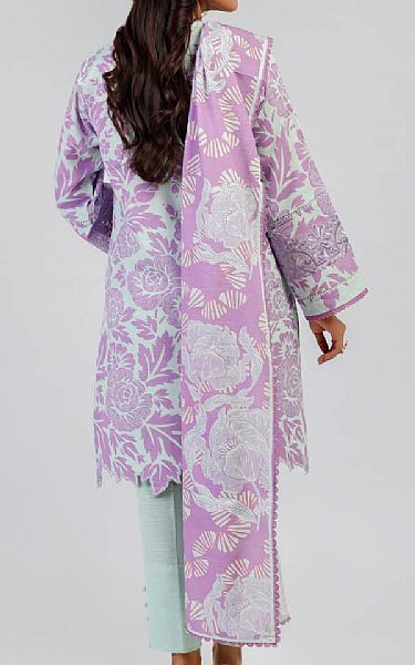 Alkaram Lilac Karandi Suit | Pakistani Winter Dresses in USA- Image 2