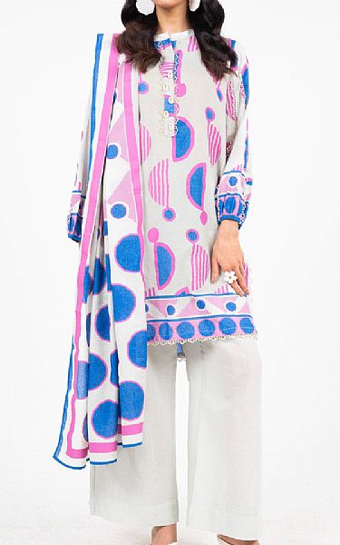 Alkaram Off White Karandi Suit | Pakistani Winter Dresses in USA- Image 1