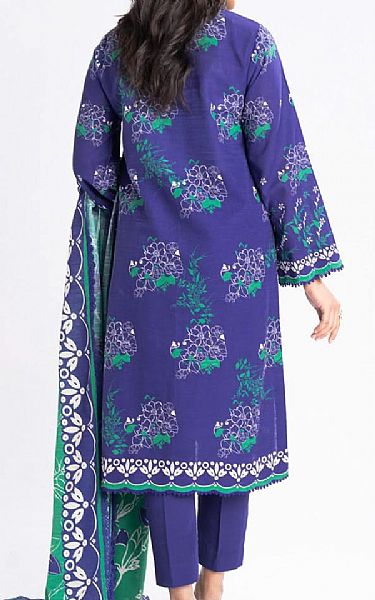 Alkaram Blueberry Khaddar Suit (2 Pcs) | Pakistani Winter Dresses in USA- Image 2