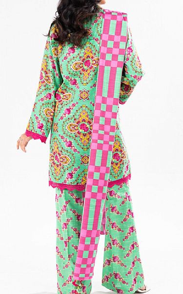 Alkaram Light Green Khaddar Suit | Pakistani Winter Dresses in USA- Image 2