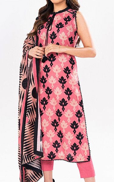 Alkaram Pink Khaddar Suit (2 Pcs) | Pakistani Winter Dresses in USA- Image 1