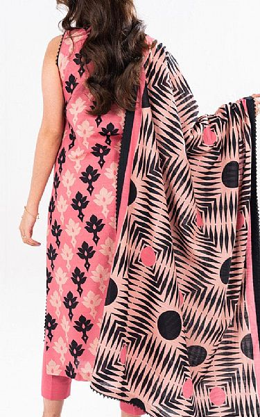 Alkaram Pink Khaddar Suit (2 Pcs) | Pakistani Winter Dresses in USA- Image 2