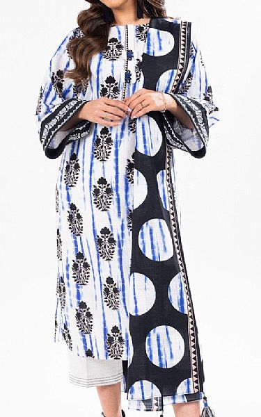 Alkaram White Khaddar Suit (2 Pcs) | Pakistani Winter Dresses in USA- Image 1