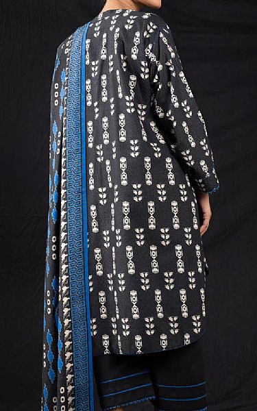 Alkaram Black Karandi Suit | Pakistani Winter Dresses- Image 2