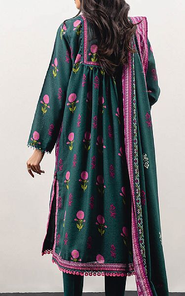 Alkaram Teal Karandi Suit (2 Pcs) | Pakistani Winter Dresses- Image 2