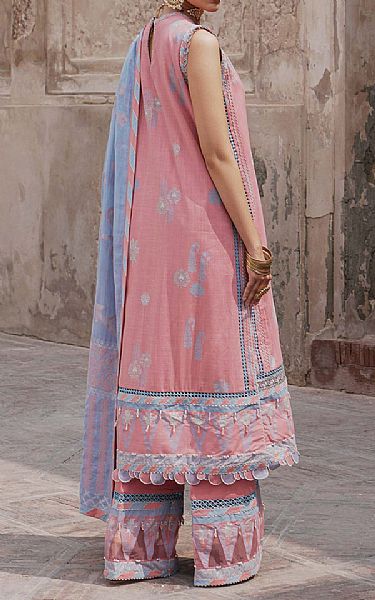 Alkaram Tea Rose Slub Suit | Pakistani Lawn Suits- Image 2