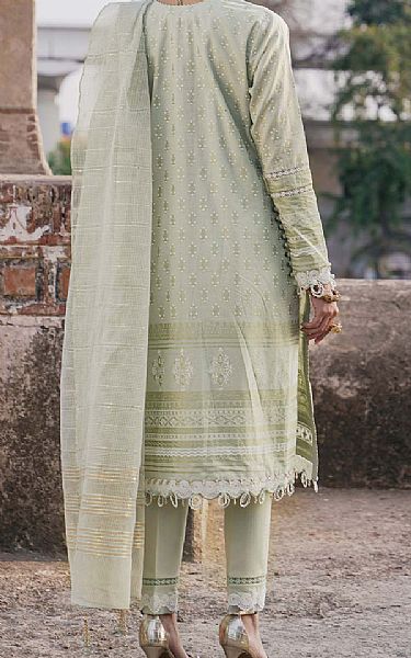 Alkaram Ash White Slub Suit | Pakistani Lawn Suits- Image 2
