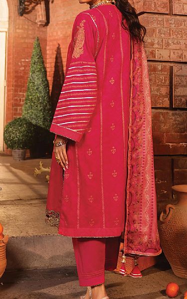 Alkaram Magenta Jacquard Suit | Pakistani Lawn Suits- Image 2