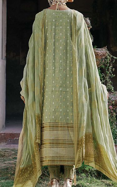 Alkaram Pistachio Green Jacquard Suit (2 Pcs) | Pakistani Lawn Suits- Image 2