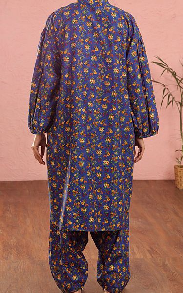 Almirah Blueberry Cambric Suit (2 pcs) | Pakistani Winter Dresses in USA- Image 2