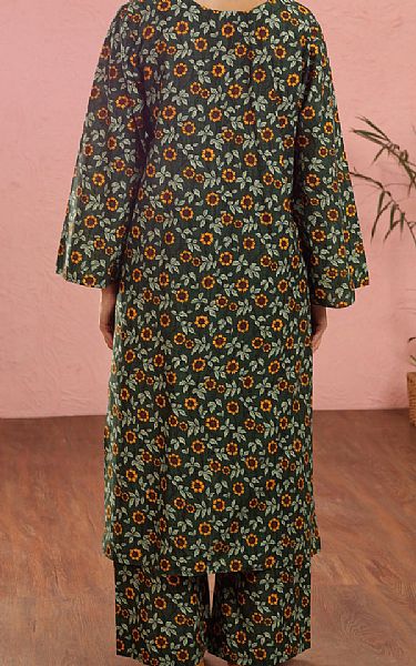 Almirah Dark Green Cambric Suit (2 pcs) | Pakistani Winter Dresses in USA- Image 2
