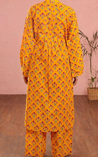 Almirah Dark Orange Cambric Suit (2 pcs) | Pakistani Winter Dresses in USA- Image 2