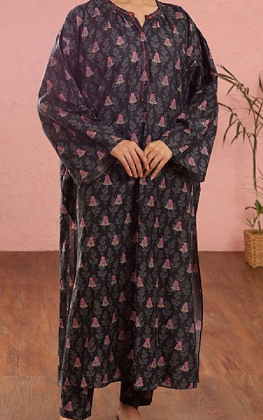 Almirah Black Cambric Suit (2 pcs) | Pakistani Winter Dresses in USA- Image 1