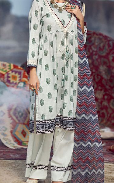Almirah Ash White Cambric Suit | Pakistani Dresses in USA- Image 1