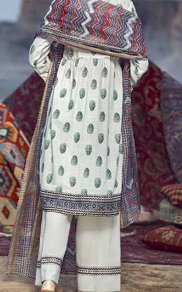 Almirah Ash White Cambric Suit | Pakistani Dresses in USA- Image 2