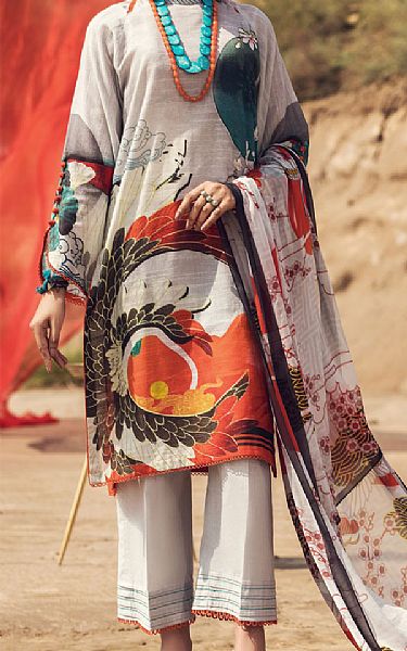Almirah Beige Khaddar Suit | Pakistani Dresses in USA- Image 1