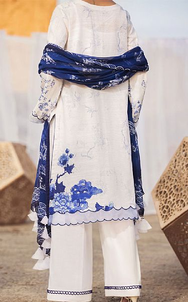 Almirah Off-white Khaddar Suit | Pakistani Dresses in USA- Image 2