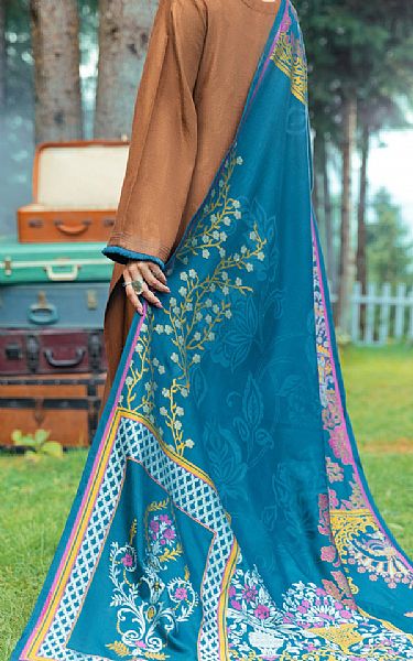Almirah Brown Yarn Dyed Suit | Pakistani Winter Dresses- Image 2