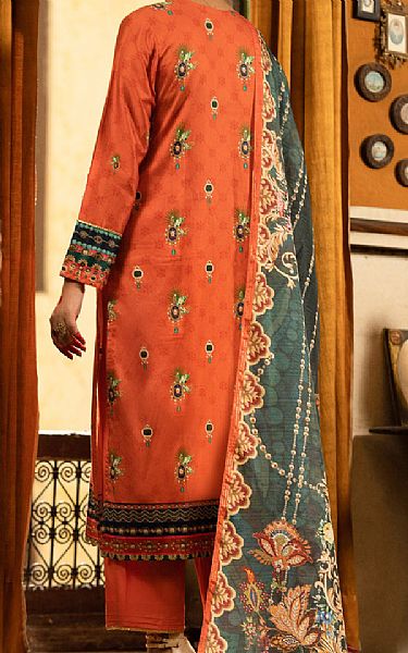 Almirah Coral Cotton Silk Suit | Pakistani Winter Dresses- Image 2