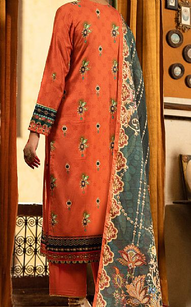 Almirah Coral Cotton Silk Suit | Pakistani Winter Dresses in USA- Image 2