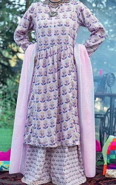 Almirah Lilac Dobby Suit | Pakistani Winter Dresses in USA- Image 1