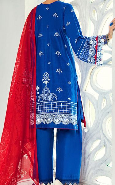 Almirah Royal Blue Lawn Suit | Pakistani Dresses in USA- Image 2