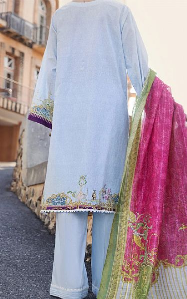 Almirah Baby Blue Lawn Suit | Pakistani Lawn Suits- Image 2
