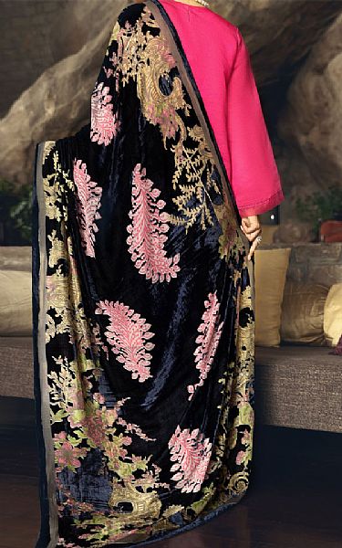 Almirah Solid Pink Linen Suit | Pakistani Winter Dresses in USA- Image 2