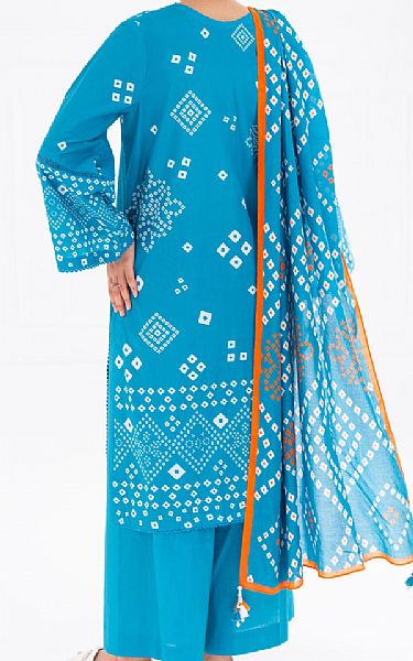Almirah Turquoise Cambric Suit (2 pcs) | Pakistani Winter Dresses in USA- Image 2